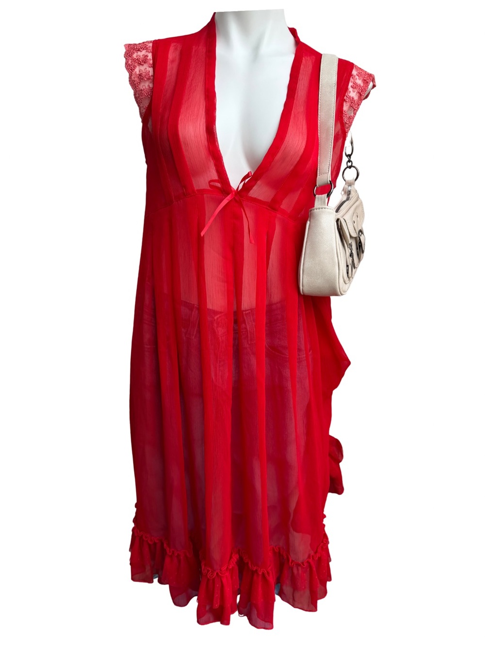 Vintage Forever 21 Women's Red Dress